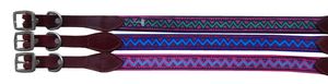 Hundehalsband Electra Accent  Leder/Nylon, 2,5 cm breit  Halsband für Hunde  Halsband Hund
