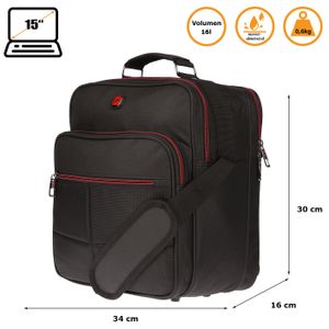 Große Herren Tasche Arbeitstasche Umhängetasche Messenger Flugbegleiter Bag Handwerker