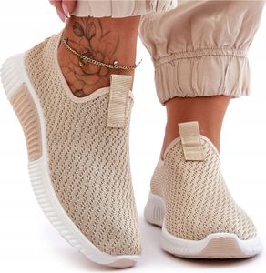 Damskie buty do biegania Buty sportowe Lekkie Slip-On Leisure Sneaker Kendi Beige Rozmiar 39