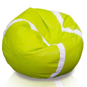 Sitzsack Beanbag TENNISBALL Tasche Sitzkissen Pouffe 55x105 cm - Farbe: Zitrone