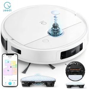 yeedi vac 2 pro Saugroboter mit Wischfunktion, Oszillation-Wischfunktion, 3D-Hindernisvermeiden, 3000 Pa, 240 min, intelligente optische Kartierung, kompatibel mit Absaugstation (einzeln zu kaufen)