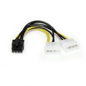 Kabel zasilający do kart graficznych StarTech.com 15cm LP4 do 8-pin PCI Express