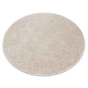 Teppich rund SANTA FE beige 33 eben, glatt, einfarbig beige rund 170 cm