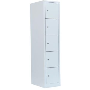XXL Schließfachschrank/Schulspind mit 40cm Fachbreite Wertfachschrank Fächerschrank Spind Lichtgrau 523910