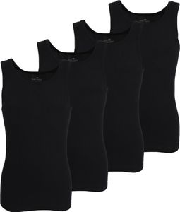 TOM TAILOR Herren Tank-Top schwarz uni 4er Pack Größe: 6 TOM TAILOR Herren Tank-Top schwarz uni 4er Pack Größe: 6