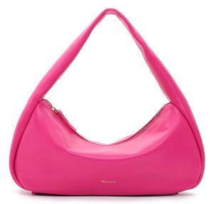 Tamaris Damen Schultertasche Beutel breiter Riemen slouchy Leana 32130, Farbe:Pink