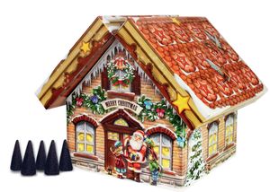 ROTH Räucherkerzen-Adventskalender "Räucherhaus" aus Pappe