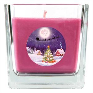 HS Candle "Weihnachten" Duftkerze im Bonbonglas - viele Motive zur Auswahl, Ideale Weihnachtsdeko zur Adventszeit