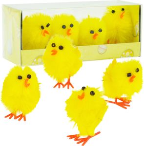 Tg66830 Kurczaczki Kurczaki Wielkanocne Pisklęta Kura Mini Wielkanoc Stroik Figurki