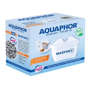 AQUAPHOR Filterkartusche MAXFOR+ Pack 1 - gegen Kalk, Chlor & weitere Stoffe im Leitungswasser, passend für AQUAPHOR Onyx, Amethyst, Jasper, Time & alle BRITA® MAXTRA+ und MAXTRA Modelle