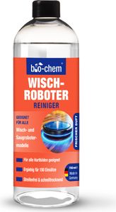 bio-chem Wischroboter-Reinigungsmittel Bodenreiniger – Extrem ergiebiger Reiniger für Wischroboter und Saugroboter - Streifenfrei. schnelltrocknend & mit Tropical Duft - 750 ml inkl. Dosierhilfe