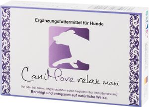 CaniMove relax maxi (ab 10kg) - Ergänzungsfuttermittel zur Minderung von Stress und Ängsten sowie begleitend bei Verhaltenstraining (30 Kapseln)