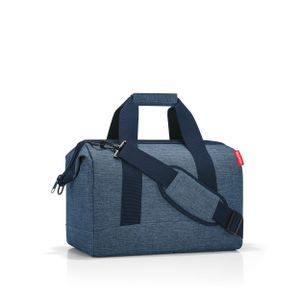 reisenthel allrounder M, cestovná taška, športová taška, taška cez rameno, lekárska taška, taška, polyesterová tkanina, Twist Blue, 18 L, MS4027
