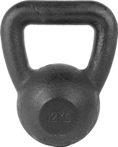 Tunturi 12 kg litinový kettlebell s gumovou základnou, kettlebell