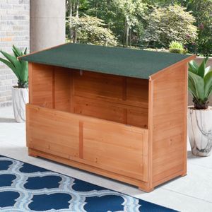 Gartenlagerschrank aus Holz für Werkzeuge 122x77x97cm Scaup