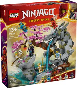 LEGO NINJAGO Drachenstein-Tempel Drachen-Spielzeug mit 6 Ninja-Figuren, großes Set zum Bauen, Spielen und Ausstellen, Geschenk zum Geburtstag für Jungs und Mädchen ab 13 Jahren 71819