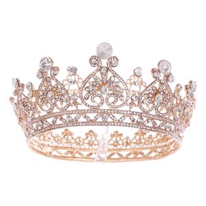 Kronen für Frauen Braut Prinzessin Kronen Diademe und Kronen für Frauen Elegante Kronen Stirnbänder(Gold)
