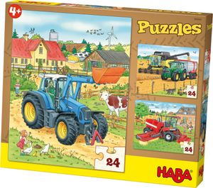 HABA 300444 Puzzles Traktor und Co.