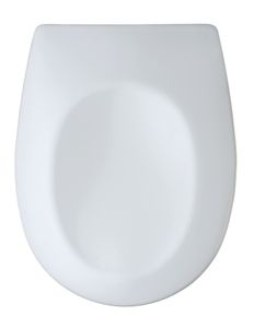 WENKO Toilettensitz Varoni weiß - WC-Sitz mit Absenkautomatik (Easy Close) und komfortabler Fix Clip Befestigung