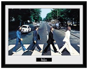 The Beatles Gerahmtes Poster Für Fans Und Sammler - Abbey Road (30 x 40 cm)