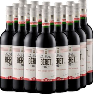 VINELLO 18er Weinpaket - Le Petit Béret Rouge Intense Alkoholfrei - Le Petit Béret