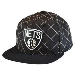 Mitchell & Ness Snapback Cap NBA Quilted Taslan Brooklyn Nets black