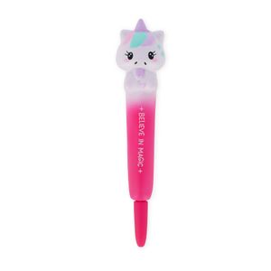 LEGAMI, Anti-Stress-Gelstift  Squeezies, Schrein zum Entspannen, Konzentration, Anti-Stress, super weich, schwarze Tinte, Durchmesser der Spitze 1 mm, Thema Einhorn