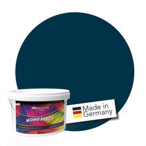 WALLCOVER Wandfarbe Dunkel Blau Skandinavisch Hochdeckend Matt 1L für 8 m²