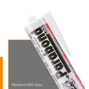 PARABOND 600 | Montagekleber - EXTRA STARKER Wasserfester (UNTERWASSER) Kleber | Hybrid MS Polymer | Hohe Elastizität für Nasse & Trockene Oberflächen – Baukleber für Innen & Außen (grau – RAL 7004)