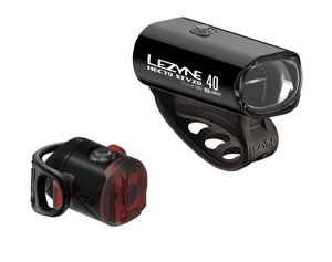 Lezyne Hecto Drive Stvzo 40 / Femto Lichtset Schwarz 140 Lumens Schwarz 140 Lumens