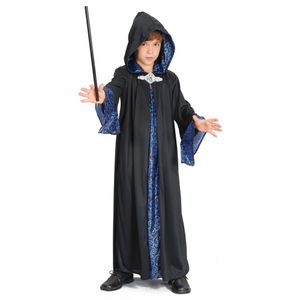 Bristol Novelty dětský kostým Wizard BN1802 (L) (černá/modrá)