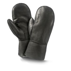 Fellhof Fäustlinge Handschuhe Nappalan-Leder Trend 8 schwarz Unisex