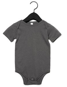 Bella+Canvas Baby-Body Baby Jersey kurzarm Onesie 100B Grau Asphalt 6-12 Monate