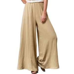 Plus Size Damen Elastische Hosen Lässige Baggy Jogginghosen Weite Hosen Freizeithose,Farbe:Khaki,Größe:XL