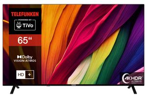 Telefunken XU65TO750S 65 Zoll Fernseher / TiVo Smart TV (4K UHD, HDR Dolby Vision, Dolby Atmos, HD+)