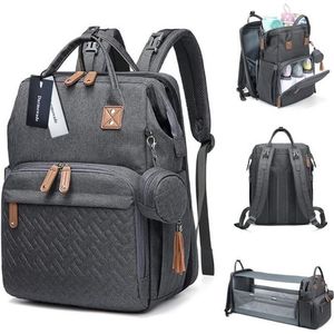Dětský přebalovací batoh, velkokapacitní, vodotěsné multifunkční tašky na pleny, cestovní taška s odnímatelným obalem na dudlík