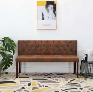 vidaXL Lavice 148,5 cm Hnědý Velur