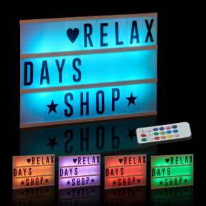 relaxdays Lightbox mit Farbwechsel