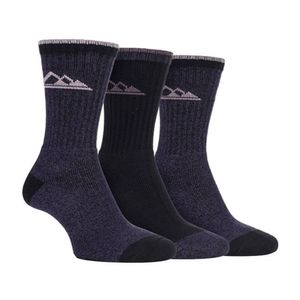 Storm Bloc - 3er Pack Atmungsaktiv Baumwolle Wandersocken Damen Gepolstert