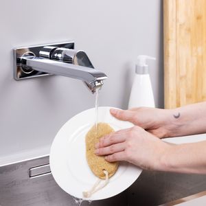 Navaris 6x Luffa Schwamm für Küche und Bad - Spülschwamm Küchenschwamm Set - Loofah Natur Geschirrschwamm beige - plastikfrei waschbar nachhaltig