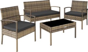 Rattan Sitzgruppe Sparta für 4 Personen