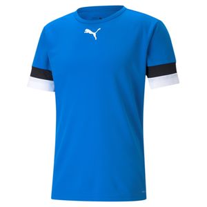 PUMA teamRISE Koszulka treningowa Kinder electric niebieski/czarny/biały 116