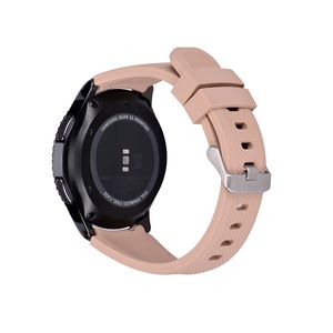 Armband flexibel aus Silikon 22mm für Samsung Gear S3 Smartwatch in Hellbraun
