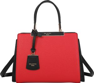 Gallantry, Schicke Handtasche mit Verschluss & Riemen, Rot