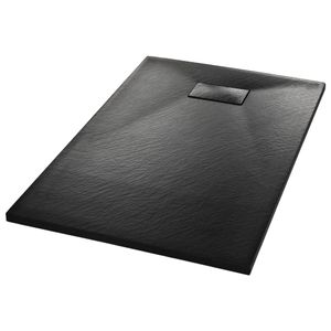 vidaXL Sprchová vanička SMC Black 100 × 80 cm