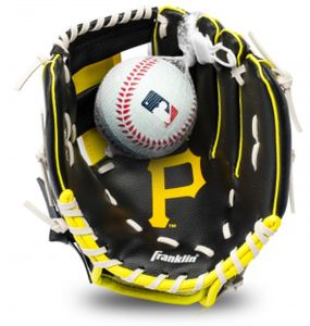 Franklin 9,5 Inch Youth MLB Glove and Ball Set Team Pirates