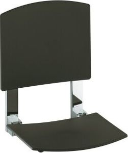 Keuco Plan Care Klappsitz zur Wandmontage Rückenlehne abnehmbar verchromt/weiß - 34982010051