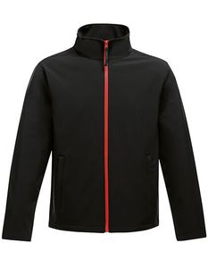 Regatta Professional Herren Softshell-Jacke Ablaze Printable Softshellová bunda TRA628 Mehrfarbig Black/Classic Red L