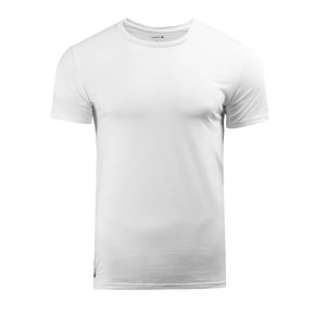 Lacoste Herren Essentials Lounge 3er Pack Slim Crew T-Shirts, Weiß XL