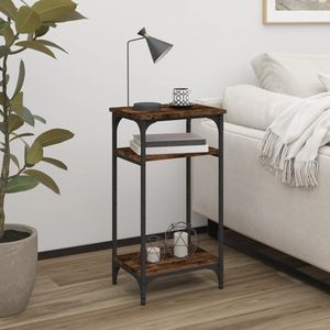 vidaXL Bočný stôl Smoked Oak 40x30x75 cm Materiál dreva